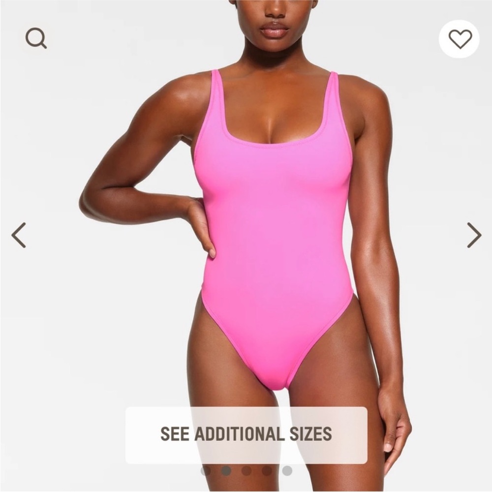 Skims Pink One-Piece Swimsuit